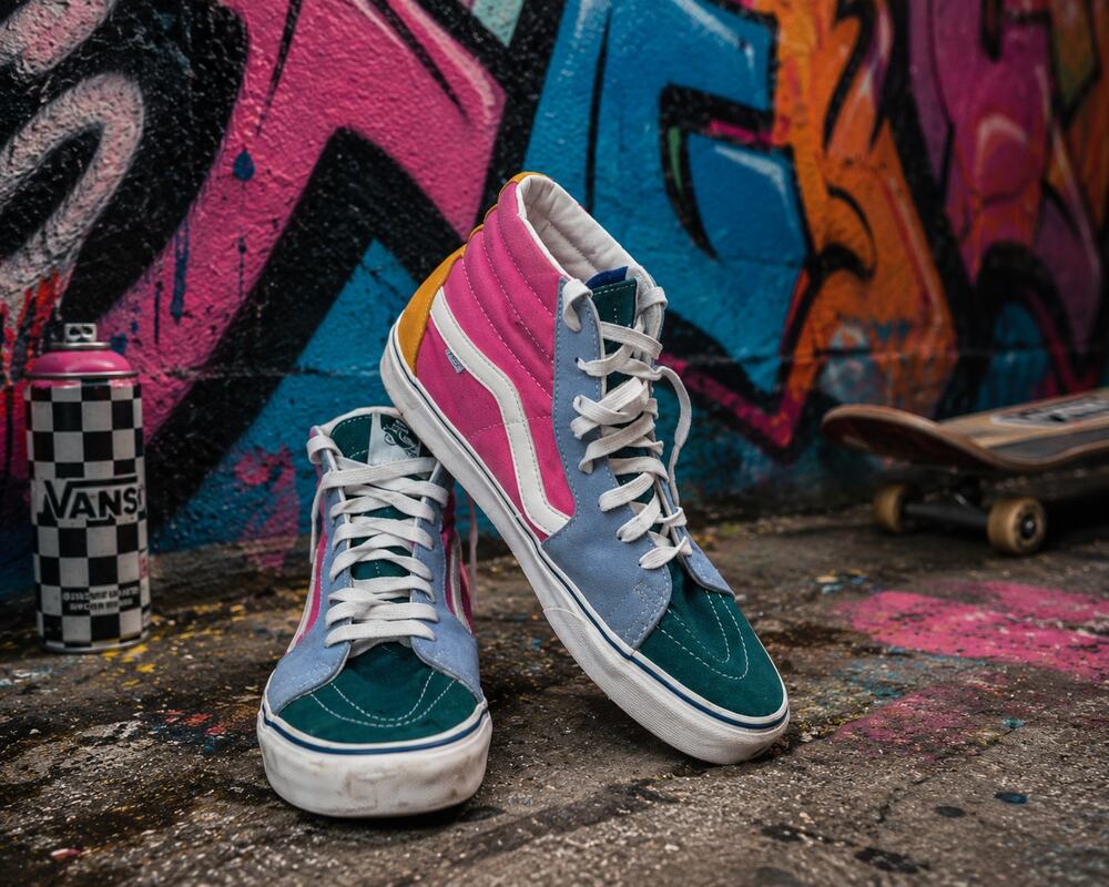Vans Sk8-Hi Multicolor Colorblock Sneakers Women’s 10